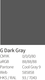 Przewodnik stylistyczny G DATA - ciemnoszary
