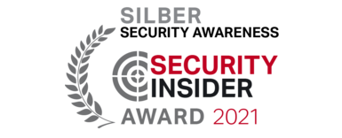 Nasze szkolenia Security Awareness otrzymały srebrne odznaczenie w 2021 od Security Insider.
