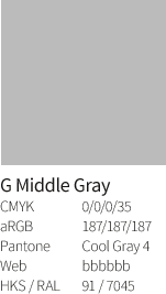 Kolor G Middle Gray