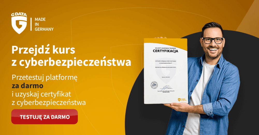 Grafika przedstawiająca kurs z cyberbezpieczeństwa