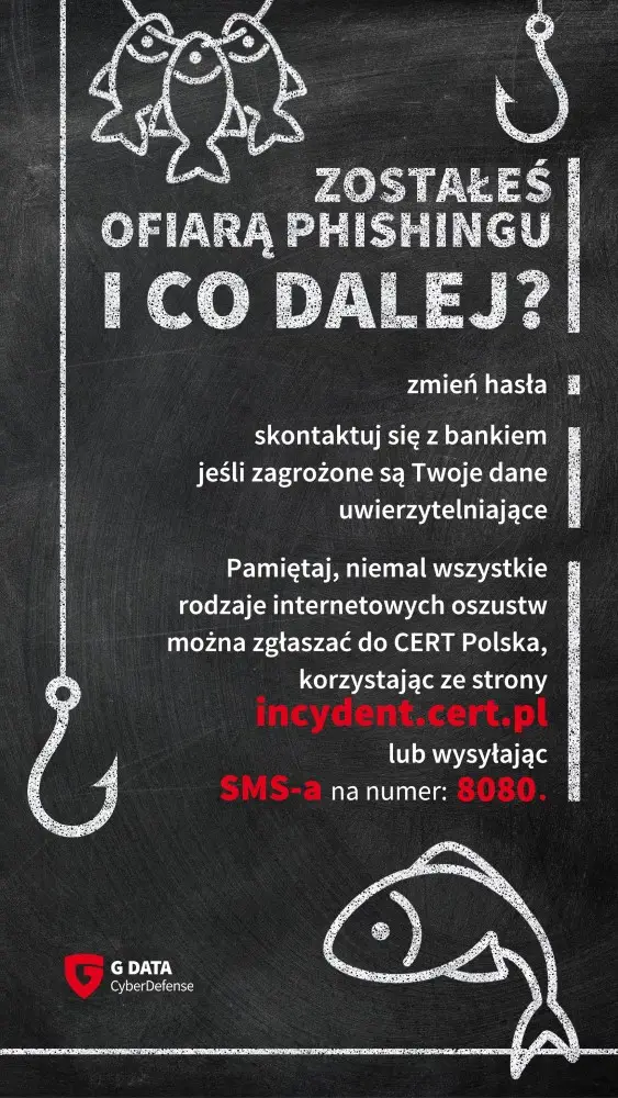 Infografika: Zostałeś ofiarą phishingu i co dalej?